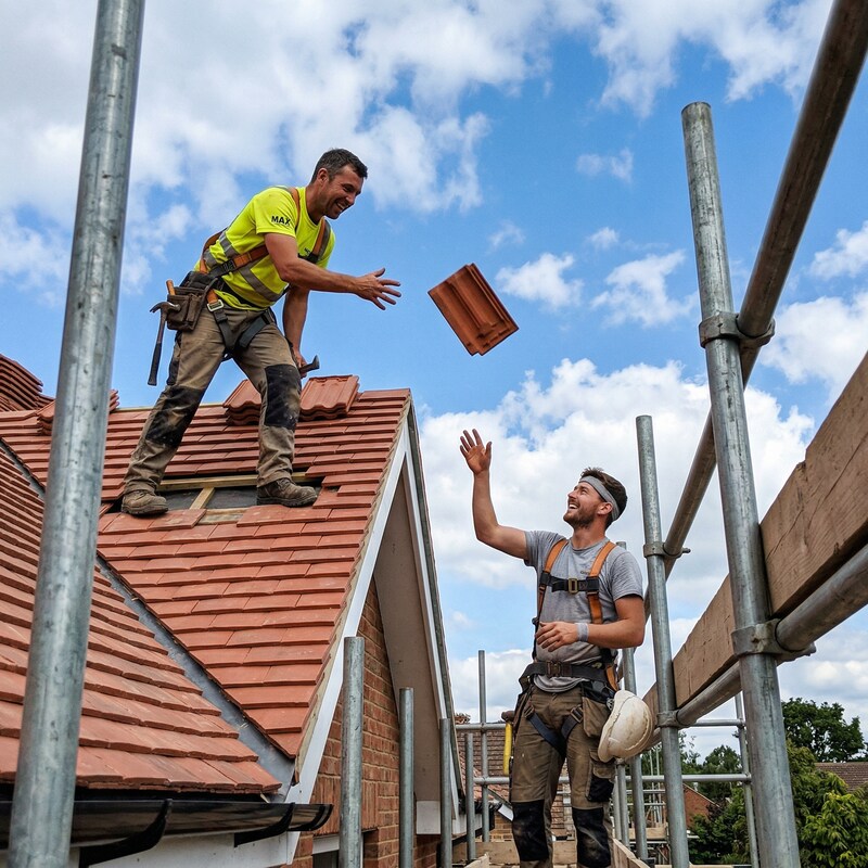 Maler bei der Arbeit